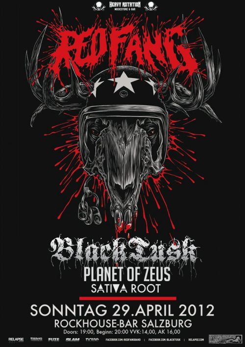Red Fang with Planet of Zeus and you got a real heavy rock party going on in Salzburg&hellip;
