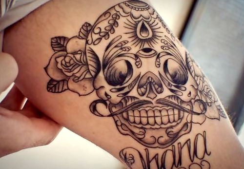 Cute sugar skull tattoos