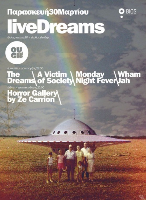 The Dreams / Victim of Society / Monday Night Fever / Wham Jah @ Bios, 30 March.