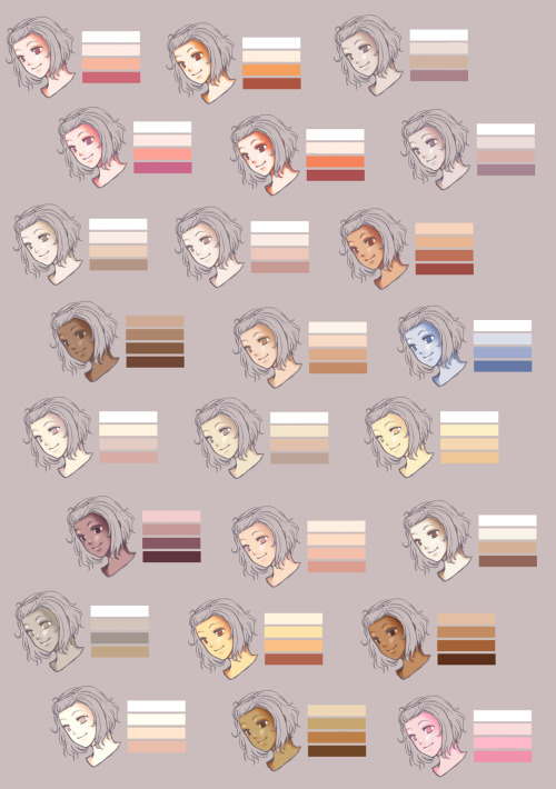 Anime Skin Palette by The-Devil-Butterfly by ChunMeiguiProduction on  DeviantArt